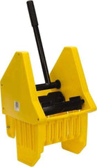 PRO-SOURCE - 32 Qt Plastic Wringer - 11-1/2" Long x 17" High x 12-1/2" Wide, Yellow, Steel Handle - Eagle Tool & Supply