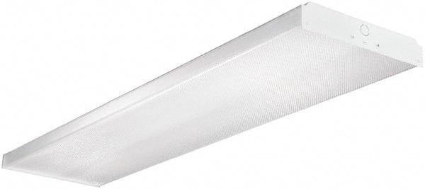 Cooper Lighting - 4 Lamp, 4 Ft. Long, 32 Watt, Surface Mounted, Fluorescent Lamp Wraparound Light Fixture - 120-277 Volt, Electronic Ballast - Eagle Tool & Supply