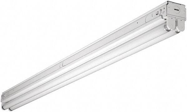 Cooper Lighting - 1 Lamp, 40 Watt, Fluorescent Strip Light - Suspended, 120/277 Volt, 48" Long x 2-3/4" Wide x 3-5/16" High - Eagle Tool & Supply