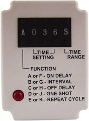 Square D - 11 Pin, 999 hr Delay, Multiple Range DPDT Time Delay Relay - 10 Contact Amp, 110 VDC & 120 VAC - Eagle Tool & Supply