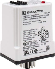 Square D - 11 Pin, 999 min Delay, Multiple Range DPDT Time Delay Relay - 10 Contact Amp, 24 VAC/VDC - Eagle Tool & Supply