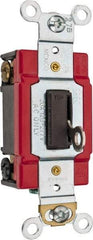 Cooper Wiring Devices - 3 Pole, 120 to 277 VAC, 20 Amp, Specification Grade, Key Lock, Wall and Dimmer Light Switch - 1.31 Inch Wide - Eagle Tool & Supply