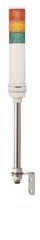 Square D - Red, Green & Orange LED Flashing & Steady Stackable Tower Light with Buzzer - 70 to 85 dB, Tube Mount, IP23 (Vertical Surface), IP54 (Flat Surface), 24 VAC/VDC, 14 to 122°F - Eagle Tool & Supply