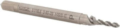 Walter-Prototyp - #0-80 UNF 2 Flute 2B Modified Bottoming Spiral Flute Tap - Cobalt, Bright Finish, 1-5/8" OAL, Right Hand Flute, Right Hand Thread, Series A23517 - Eagle Tool & Supply