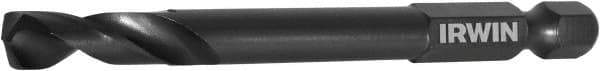 Irwin - 13/64" 135° High Speed Steel Jobber Drill - Oxide Finish, Right Hand Cut, Spiral Flute, 3-5/8" OAL - Eagle Tool & Supply