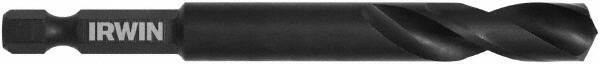 Irwin - 3/8" 135° High Speed Steel Jobber Drill - Oxide Finish, Right Hand Cut, Spiral Flute, 5" OAL - Eagle Tool & Supply