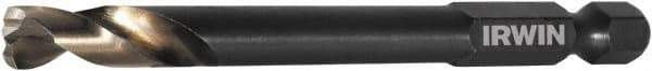 Irwin - 11/32" 135° High Speed Steel Jobber Drill - Oxide Finish, Right Hand Cut, Spiral Flute, 4-3/4" OAL - Eagle Tool & Supply