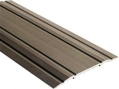 National Guard Products - 48" Long x 5" Wide x 1/4" High, Saddle Threshold - Aluminum Finish - Eagle Tool & Supply