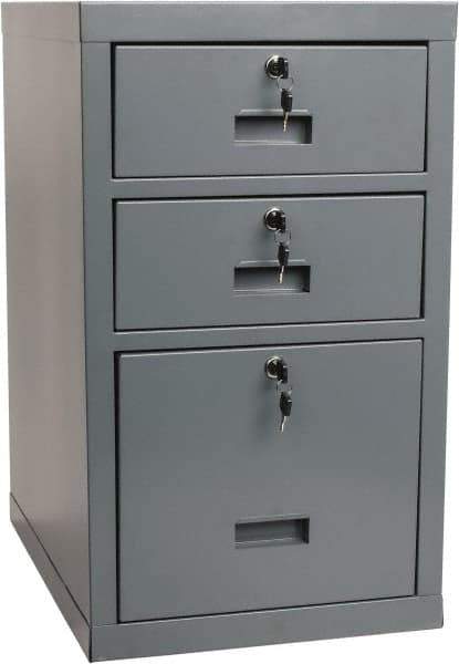 Value Collection - 3 Drawer, Cabinet - 15-3/4" Wide x 27" High x 19.685" Long - Eagle Tool & Supply