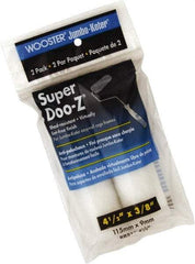 Wooster Brush - 3/8" Nap, 4-1/2" Wide Paint Mini Roller Covers - Medium Texture, Woven - Eagle Tool & Supply