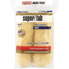 Wooster Brush - 3/4" Nap, 6-1/2" Wide Paint Mini Roller Covers - Rough Texture, Synthetic Knit - Eagle Tool & Supply