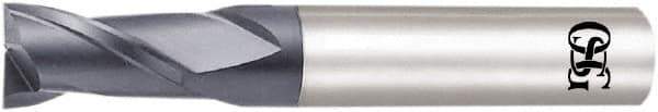 OSG - 1.4mm, 2.1mm LOC, 4mm Shank Diam, 45mm OAL, 2 Flute, Solid Carbide Square End Mill - Single End, WXL Finish, Spiral Flute, 30° Helix, Centercutting, Right Hand Cut, Right Hand Flute, Series 3720 - Eagle Tool & Supply