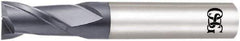 OSG - 5.8mm, 8.7mm LOC, 6mm Shank Diam, 50mm OAL, 2 Flute, Solid Carbide Square End Mill - Single End, WXL Finish, Spiral Flute, 30° Helix, Centercutting, Right Hand Cut, Right Hand Flute, Series 3720 - Eagle Tool & Supply