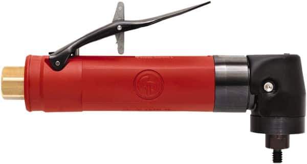 Chicago Pneumatic - 1/4" Collet, Straight Handle, Air Angle Die Grinder - 40,000 RPM, Rear Exhaust, 22 CFM, 0.5 hp, 90 psi, 6.35mm Inlet - Eagle Tool & Supply