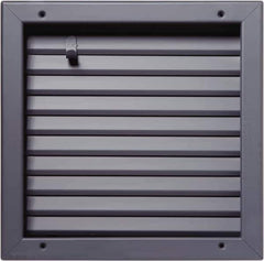 National Guard Products - 13" Wide x 13" High, Solid Steel Fire Rated Louver - 12" Opening Width, 12" Opening Height - Eagle Tool & Supply