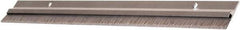 National Guard Products - 5/16" Back Strip Brush Width, Aluminum Door Bottom Sweep - 1" Bristle Length, Nylon, 1" OAL, 1" High, Anodized Alum Coated - Eagle Tool & Supply