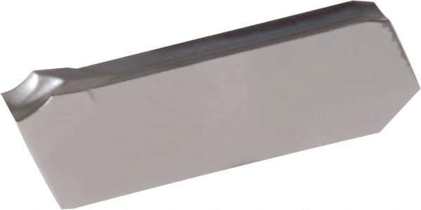 Iscar - GIM2.2 J IC354 Grade, 0.0866" Cutting Width, Carbide Cutoff Insert - 8° Left Hand Lead Angle, 0.0067" Cnr Rad, TiN/TiCN Coated, Single End - Eagle Tool & Supply