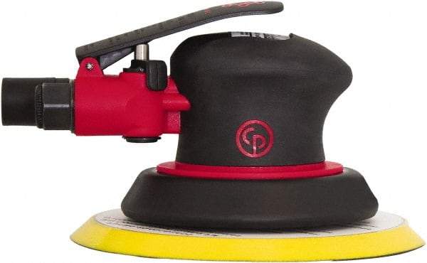 Chicago Pneumatic - 12,000 OPM, 8 CFM Air Consumption, Palm Air Orbital Sander - Round Pad, 1/4" Inlet - Eagle Tool & Supply