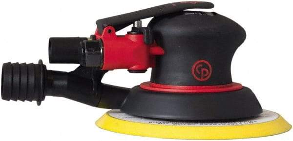 Chicago Pneumatic - 12,000 OPM, 8 CFM Air Consumption, Palm Air Orbital Sander - Round Pad, 1/4" Inlet - Eagle Tool & Supply