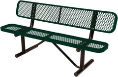 Vestil - 8' Long x 20" Wide, Steel Bench Seat - Eagle Tool & Supply