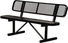 Vestil - 6' Long x 20" Wide, Steel Bench Seat - Eagle Tool & Supply