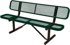 Vestil - 6' Long x 20" Wide, Steel Bench Seat - Eagle Tool & Supply