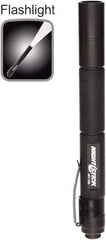 Bayco - LED Bulb, Industrial/Tactical Flashlight - Black Aluminum Body, AAA Batteries - Eagle Tool & Supply
