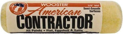 Wooster Brush - 3/8" Nap, 9" Wide Paint Roller - Medium Texture, Synthetic Knit - Eagle Tool & Supply