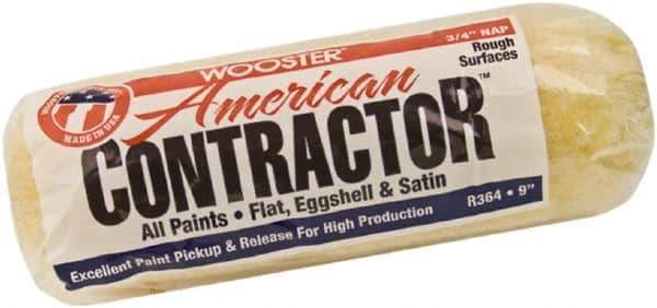Wooster Brush - 3/4" Nap, 9" Wide Paint Roller - Rough Texture, Synthetic Knit - Eagle Tool & Supply
