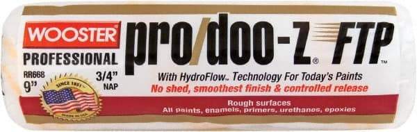 Wooster Brush - 3/4" Nap, 9" Wide Paint Roller - Rough Texture, Woven - Eagle Tool & Supply