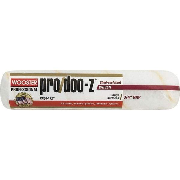 Wooster Brush - 3/4" Nap, 12" Wide Paint Roller - Rough Texture, Woven - Eagle Tool & Supply