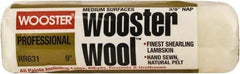 Wooster Brush - 3/8" Nap, 9" Wide Paint Roller - Medium Texture, Lambswool - Eagle Tool & Supply