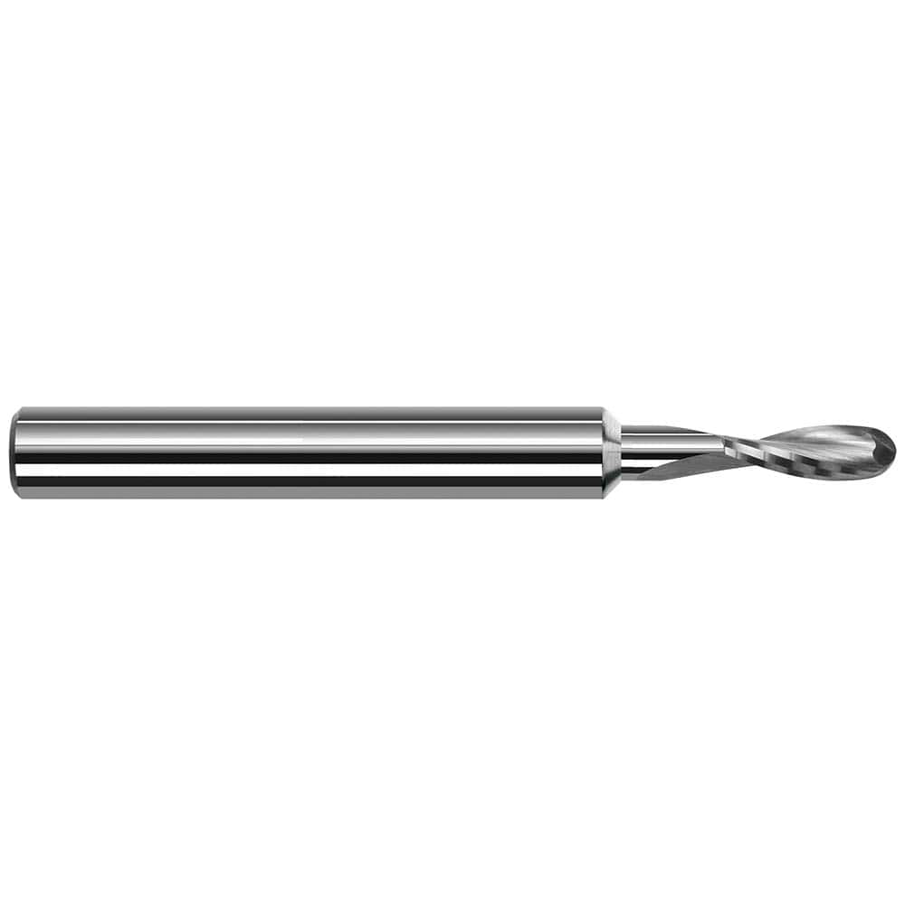 Harvey Tool - Ball End Mills; Mill Diameter (Inch): 3/32 ; Mill Diameter (Decimal Inch): 0.0937 ; Number of Flutes: 2 ; Length of Cut (Decimal Inch): 0.2790 ; Material: Solid Carbide ; Overall Length (Inch): 1-1/2
