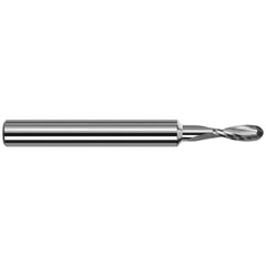 Harvey Tool - Ball End Mills; Mill Diameter (Inch): 3/32 ; Mill Diameter (Decimal Inch): 0.0937 ; Number of Flutes: 2 ; Length of Cut (Decimal Inch): 0.2790 ; Material: Solid Carbide ; Overall Length (Inch): 1-1/2