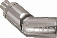 Chicago Pneumatic - 3/8 Male x Female NPT Pneumatic Hose Swivel Fitting - 3/8" ID, Aluminum, Industrial Interchange, 1-5/32" Body Diam - Eagle Tool & Supply