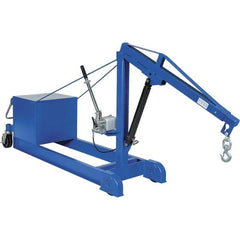 Vestil - 2,000 Lb Load Capacity, Steel Counter Balanced Floor Crane - 5' 17/64" Span - Eagle Tool & Supply