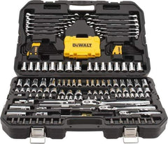 DeWALT - 168 Piece 1/4 & 3/8" Drive Mechanic's Tool Set - Comes in Blow Molded Case - Eagle Tool & Supply