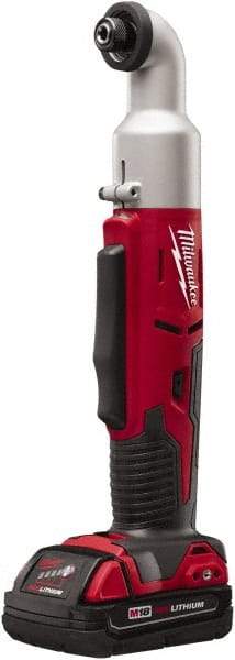 Milwaukee Tool - 18 Volt, 1/4" Drive, 30, 60 Ft/Lb Torque, Cordless Impact Driver - Inline Handle, 1500, 2250 RPM, 1 Lithium-Ion Battery Included - Eagle Tool & Supply