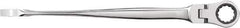 GearWrench - 7/16" 12 Point X-Beam Flex Combination Wrench - 7-3/4" OAL, Steel, Full Polish Finish - Eagle Tool & Supply