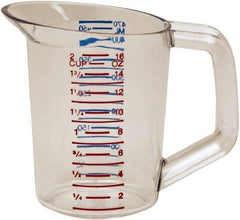 Rubbermaid - 0.5 Quart Polycarbonate Measuring Cup - 25 ml Graduation - Eagle Tool & Supply