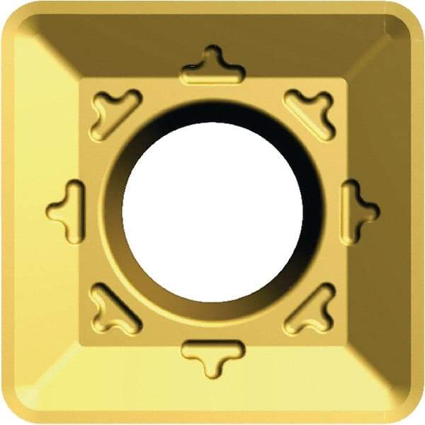 Kennametal - SDHT120412 423 Grade X500 Carbide Milling Insert - TiN/TiC/TiN Finish, 0.187" Thick, 1/2" Inscribed Circle - Eagle Tool & Supply