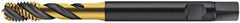 Walter-Prototyp - #4-40 UNC 3 Flute 2B Modified Bottoming Spiral Flute Tap - Cobalt, TiN Finish, 56.01mm OAL, Right Hand Flute, Right Hand Thread, Series AS2251005 - Exact Industrial Supply