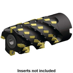 Kennametal - 28 Inserts, 50mm Cut Diam, 27mm Arbor Diam, 51mm Max Depth of Cut, Indexable Square-Shoulder Face Mill - 0° Lead Angle, 76mm High, SD.. 09T3.. Insert Compatibility, Through Coolant, Series 5230VS09 - Eagle Tool & Supply
