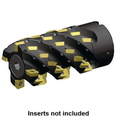 Kennametal - 84 Inserts, 100mm Cut Diam, 40mm Arbor Diam, 133mm Max Depth of Cut, Indexable Square-Shoulder Face Mill - 0° Lead Angle, 165mm High, SD.. 1204.. Insert Compatibility, Through Coolant, Series 5230VS12 - Eagle Tool & Supply