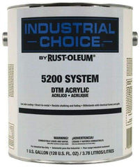 Rust-Oleum - 1 Gal Masstone Flat Finish Acrylic Enamel Paint - Interior/Exterior, Direct to Metal, <250 gL VOC Compliance - Eagle Tool & Supply