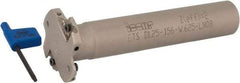 Iscar - Shank Connection, 5/32" Cutting Width, 5/16" Depth of Cut, 1-1/4" Cutter Diam, 2 Tooth Indexable Slotting Cutter - 5/8" Shank Diam, ETS-LN08 Toolholder, LNET Insert, Right Hand Cutting Direction - Eagle Tool & Supply