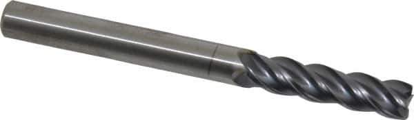 Kennametal - 3/8", 4 Flute, Solid Carbide, 0.03" Corner Radius End Mill - 4" OAL, 1-1/2" LOC - Eagle Tool & Supply