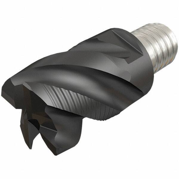 Iscar - MM EFS Grade IC908 Carbide End Milling Tip Insert - TiAlN Finish, 4 Flutes, 8mm Cutting Diam, 5mm Depth of Cut, 10mm Extension, 45° Helix - Eagle Tool & Supply