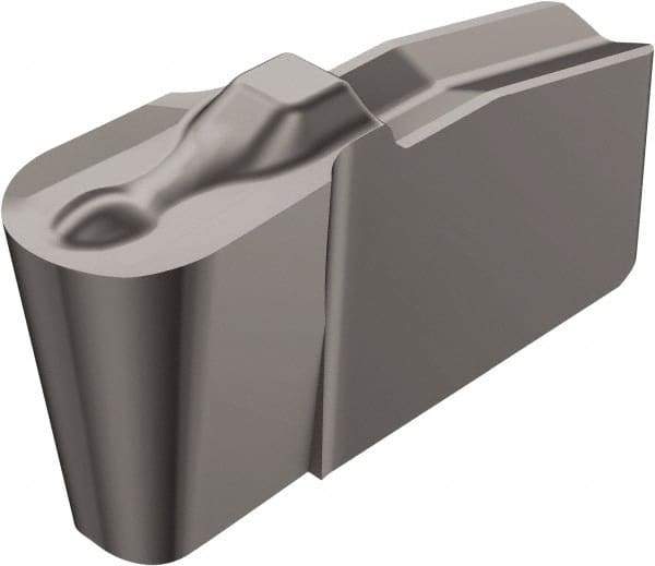 Sandvik Coromant - 20N151.2 4U Grade H13A, 2mm Cutting Width Carbide Grooving Insert - 1mm Max Depth of Cut, Neutral, 1mm Corner Radius, Uncoated - Eagle Tool & Supply