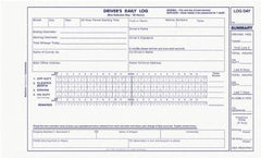 REDIFORM - 31 Sheet, 9 x 11", Driver\x92s Daily Log - Blue & White - Eagle Tool & Supply